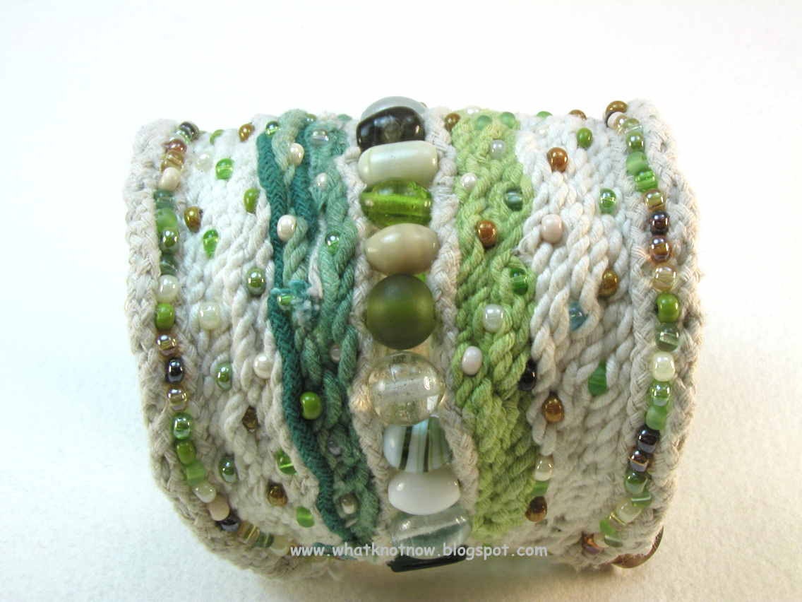 modern primitive beaded boho statement cuff bracelet extra wide tribal style 2628