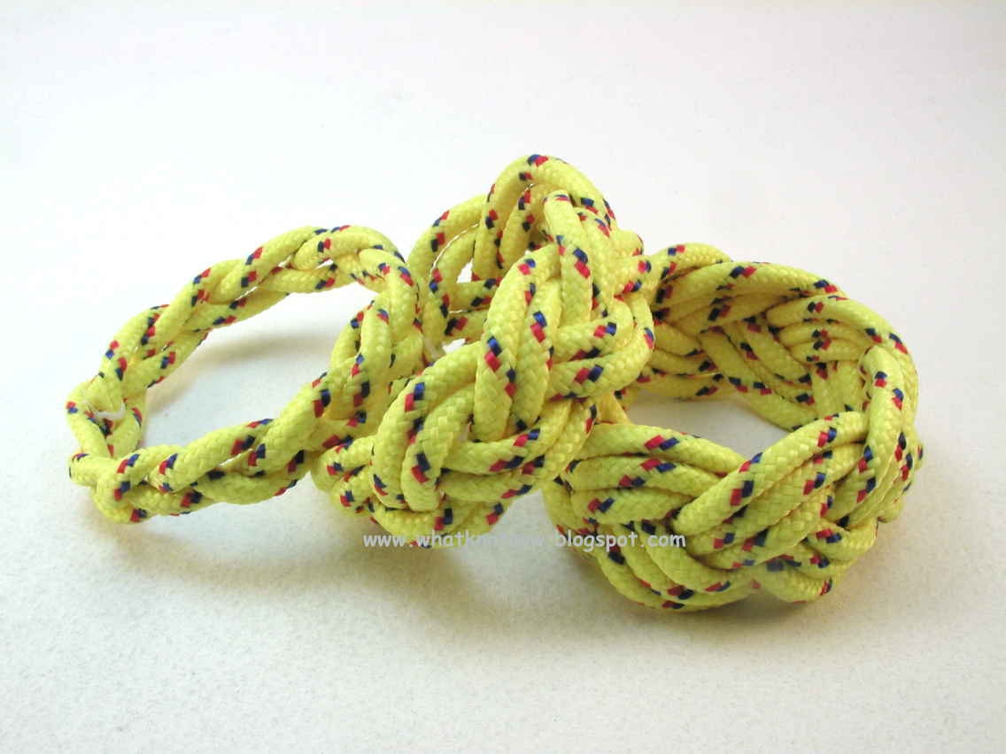 bright yellow turks head knot rope bracelets made to order your choice of style and size 2863