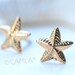 Gold Starfish Post Earrings