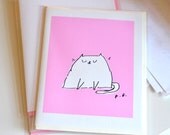 Pink Cat Card