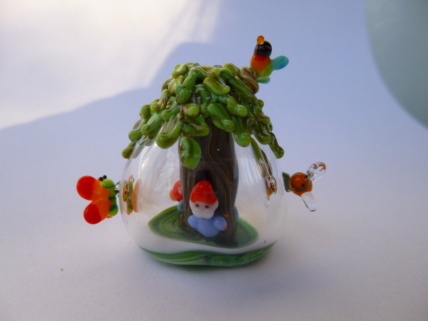 Fairy Garden Lampwork focal bead