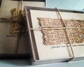 Knitted Swatch Blank Cards w/ Kraft Envelopes