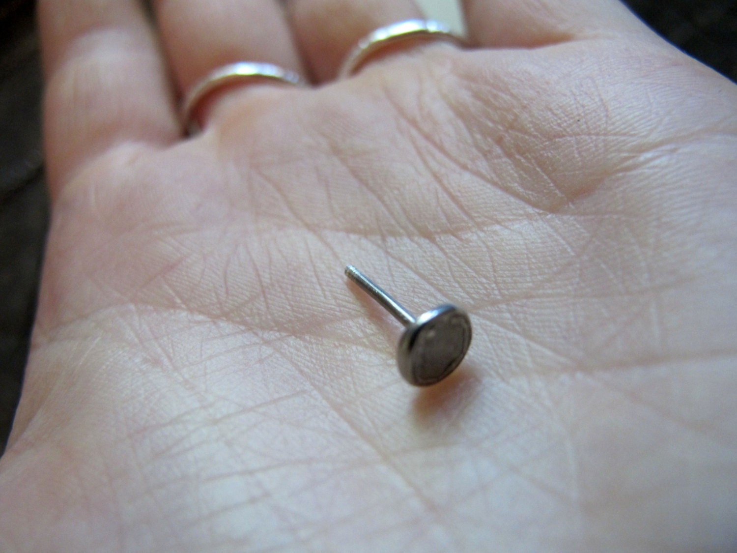 Sterling Silver Single Stud