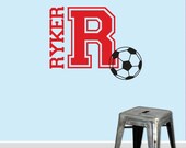 Wall Decal - Soccer Name Decal Boy