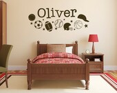 Wall Decal - Boys Sports Name Decal