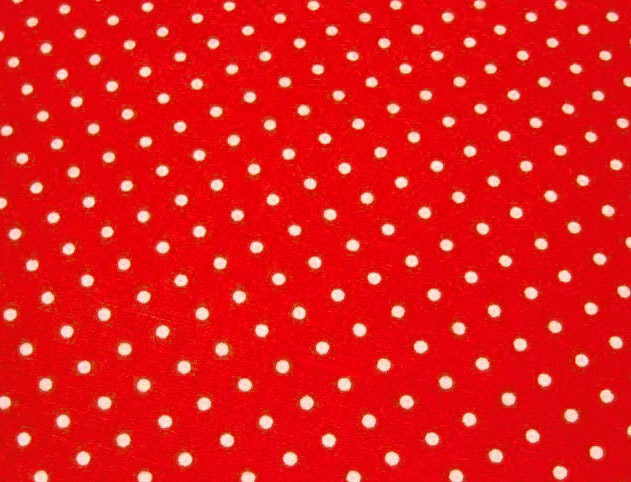 Japanese Polka Dot Fabric - Perfect Red Polka Dots - Half Yard