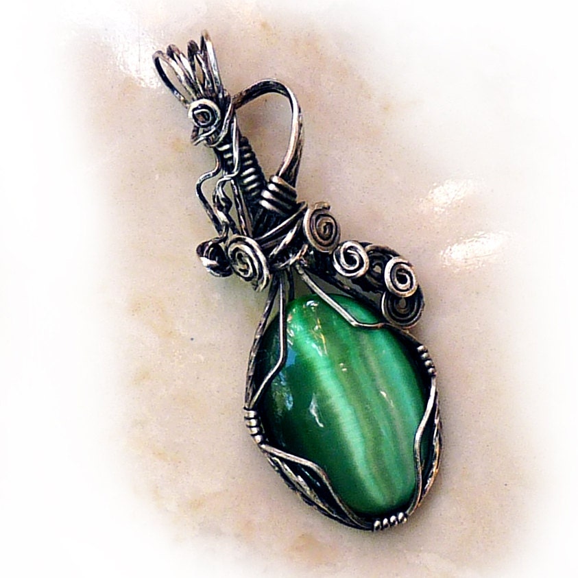 Green Cat's Eye Pendant