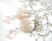 Clearance Vintage Pearl Button Earrings - sterling silver