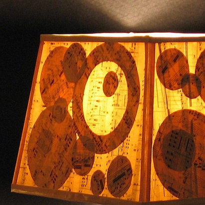 Musical Squares table lamp with shade