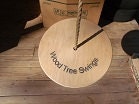Disc or Round Wood Tree Swing /15 Feet of rope