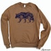 Unisex - California Bear - Flex Fleece Pullover Classic Sweatshirt - Camel - American apparel sizes xs s m l xl