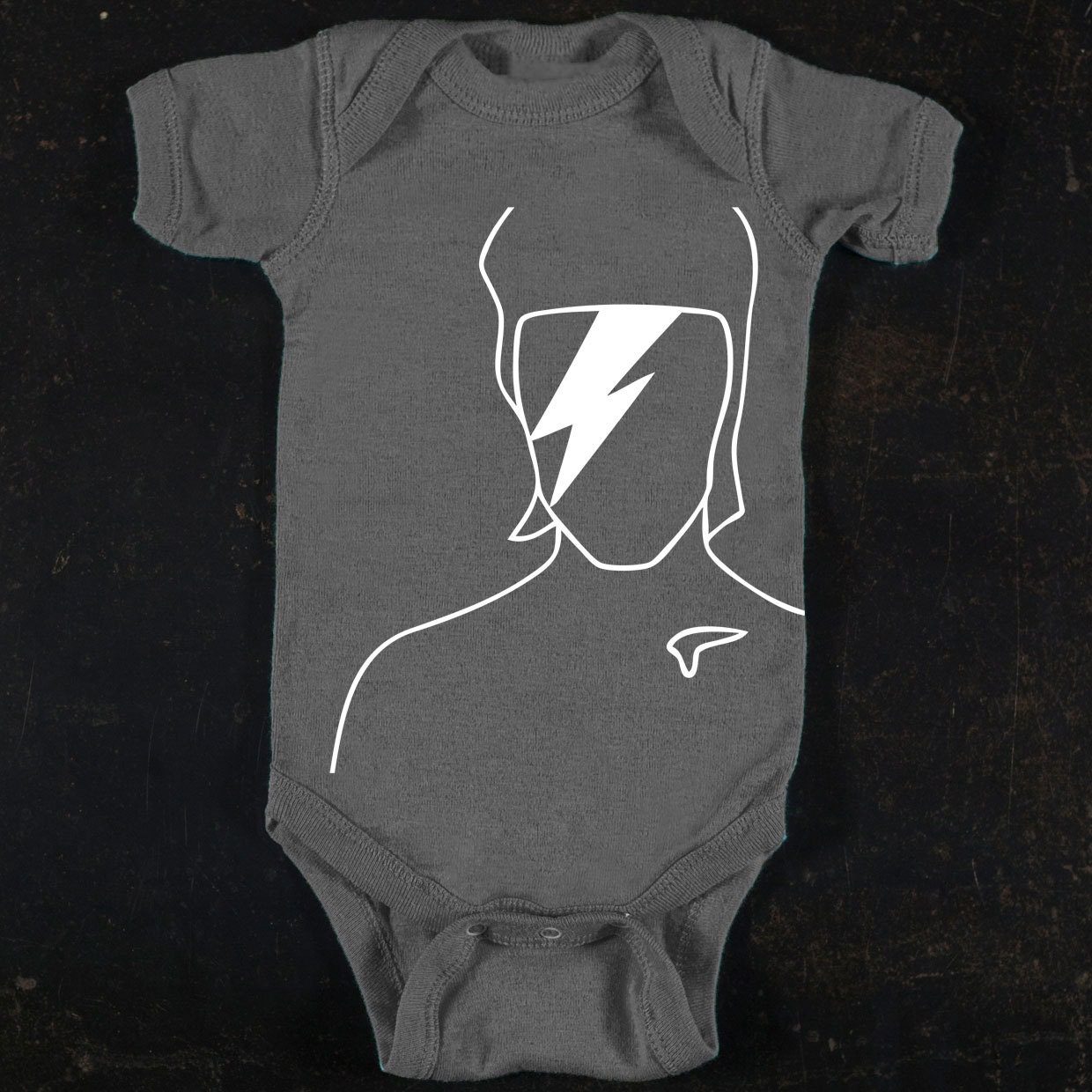 David Bowie Baby Bodysuit By TrulySanctuary, Great Baby Shower Gift, First Birthday Gift Or Party Favor