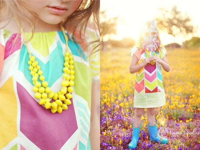 Childrens Clothing... Girls Dress....The Laura Chevron Dress...handmade childrens clothing by laken and lila