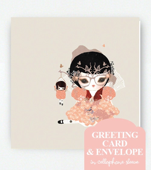Schmooks Greeting Card - Butterfly Glasses