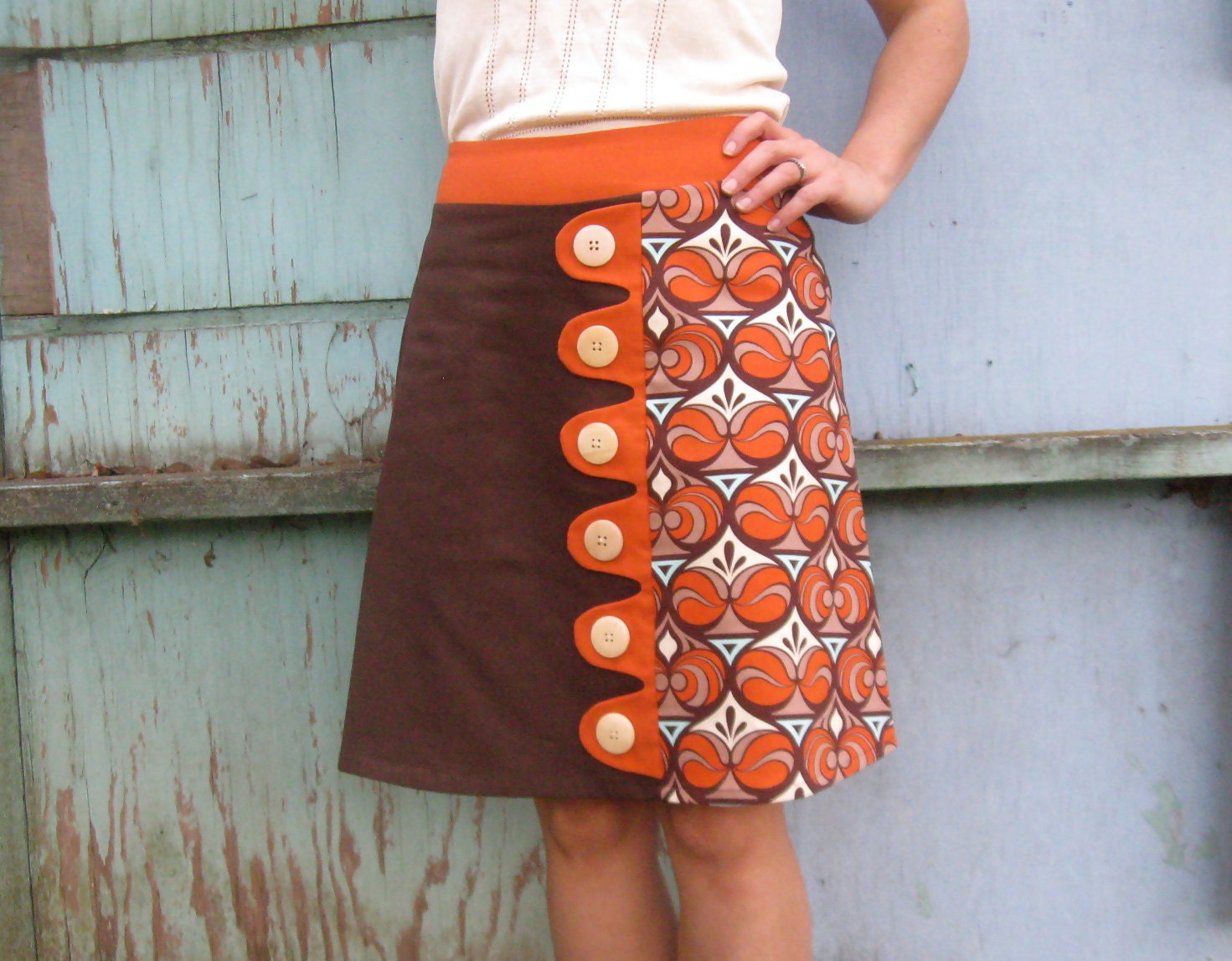 Trudy asymmetrical a-line skirt Sz 0