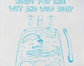 Tea Towel - Are your dishes ready for this wet and wild ride