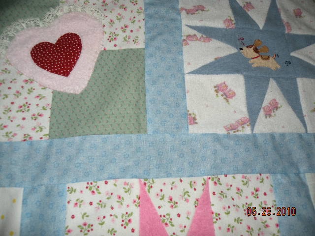 Baby Clothes Memory Quilt - Custom Hand Made Star Design