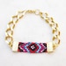 Chunky chain friendship bracelet rhinestone bracelet stack jewelry
