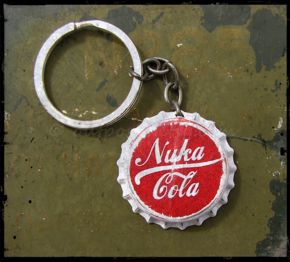 Weekend Sale. Fallout inspired Nuka Cola Classic bottle cap keychain. The original. Featured in EGM.