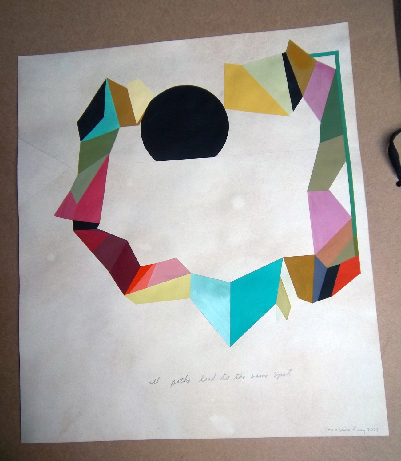 All paths lead to the same spot, ORIGINAL PAINTING