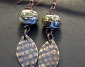 Ivory and Olive Earrings