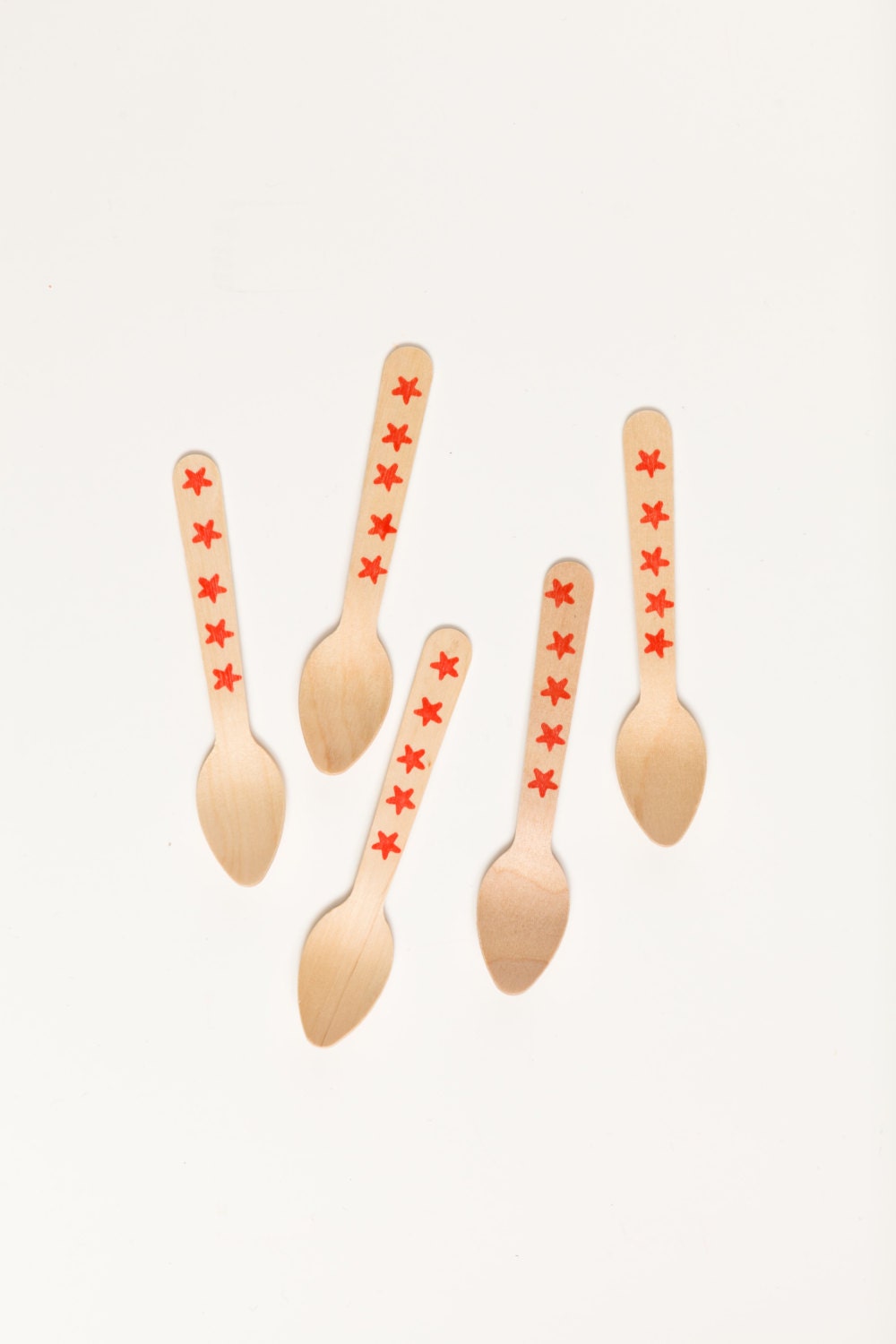 Starry Starry Ice Cream Spoons -20 Wooden Ice Cream Spoons Il_170x135