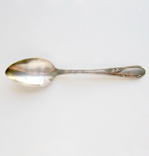 Vintage Demitasse Spoon W.M. Rogers Silver  Heather