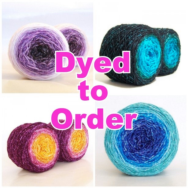 Gradient/Long Repeat Maki Yarn - Dyed to Order - Jest 2ply Merino/nylon Sock - Choose your colorway