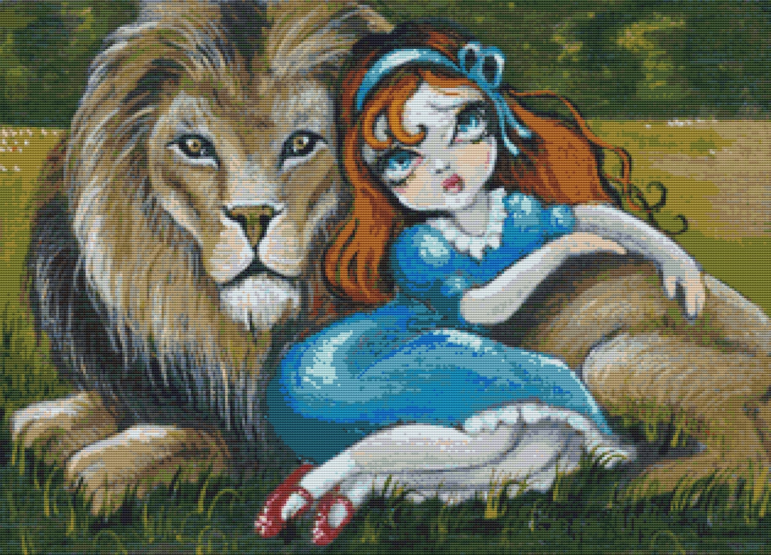 Modern Cross Stitch PDF Pattern By Simona Candini 'Dorothy' Digital File Wizard of Oz Chart