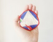 the cobalt prism patch ... eco-friendly, recycled art patch