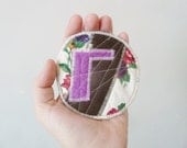 the violet swipe patch ... eco-friendly, recycled art patch