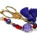 Beaded Scissor Fob, Purple, Red, DIY Crafts, Needlepoint ,Quilting, Sewing, Cross Stitch, TJBdesigns