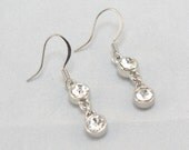 Dark Shades of Pearl Rhinestone Earrings