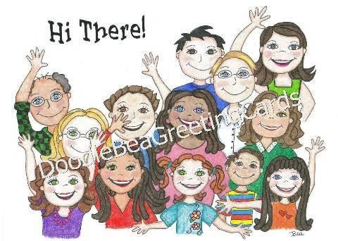 Hi There - Thinking About You - Missing You - Friendship Greeting Card (T113)