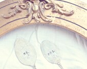 Mr. and Mrs. Vintage Silverware Marker