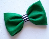 Dog Bowtie, Green Dog Bow Tie, St Patricks Day Outfit, Collar Attachment, doggie FORMAL tux chevron large small