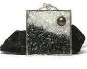 Gemstone and Pearl Pendant - Mosaic Jewelry