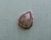 Tourmaline Rutilated Prehnite Ring in Reclaimed Silver (Finished to Order)