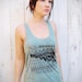 Astral Teepee - womens tri-blend racer back jersey tank top - Modern Print in black - by Bark Decor