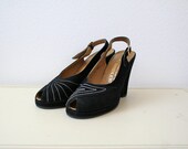 1940s heels / 40s platform heels / In Stitches heels