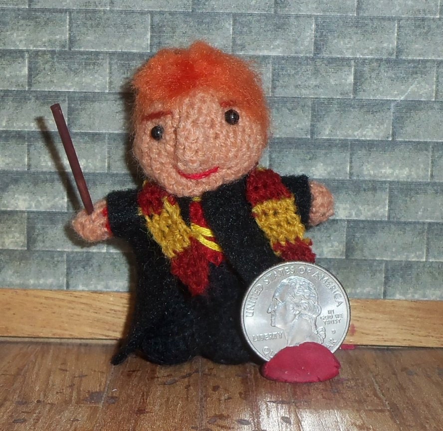 Ron Weasley Miniature Crocheted Doll  Ready to Ship