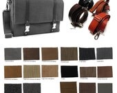 Design your own large camera messenger bag with leather strap