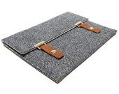 15" MacBook Pro Retina case - gray herringbone tweed