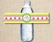 DIY Printable Water Bottle Label - Strawberry Party Il_170x135