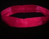 Hot Pink and Fuchsia Tie Dyed  Headband