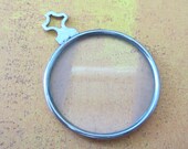 Vintage old optical lens - Steampunk jewlery - Altered art - Monocle - Pendant - M56