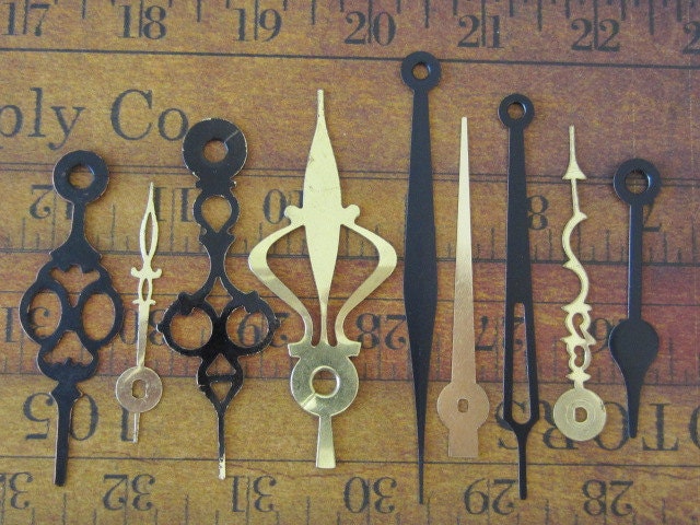 Vintage Antique Watch parts Clock Hands- Steampunk - Scrapbooking l9