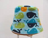 NEW Reversible Bucket HAT / Sun Hat / Newborn and up / 5 different sizes