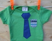 Green and Navy Business Time Onesie or Toddler Tee