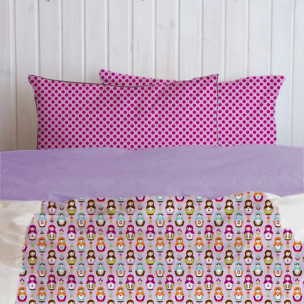 NEW - Matryoshka Collection Limited-Edition - UNO - Queen duvet cover with pillowcase set - Choose your fabric